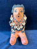 Storyteller Navajo Figurine Signed With Book On Storytellers