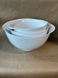 Rosti Mepal White Melamine Nesting Mixing Bowl 3-Piece Set *Read Description*