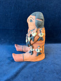 Storyteller Navajo Figurine Signed With Book On Storytellers