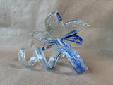 Murano Style Hand Blown Art Glass Flower With Spiral Stem *Read Description*