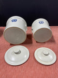 Pfaltzgraff “Yorktowne” Keystone Blue Set 1, 2, 3, 4 Canister Crocks