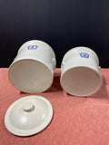 Pfaltzgraff “Yorktowne” Keystone Blue Set 1, 2, 3, 4 Canister Crocks