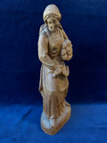 Hand Carved Wooden Woman-Made In Germany
