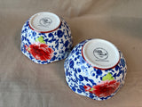 The Pioneer Woman Heritage Floral Scalloped Rim Blue Cereal Bowls Red - Set Of 2