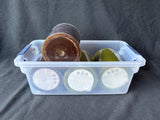 Lot Of 4 Pottery Barn Accents Unscented Pillar Candles, Unused