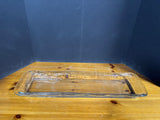 Heavy Clear Rectangular Glass Serving Tray