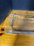 Heavy Clear Rectangular Glass Serving Tray