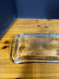 Heavy Clear Rectangular Glass Serving Tray