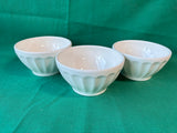Set Of 3 Anthropologie Biscuit Ceramic Bowls Made In Portugal