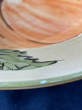 Large Williams Sonoma Pumpkin Themed Centerpiece Bowl Hand Crafted Pottery Italy *Read Description*