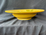 Large Williams Sonoma Pumpkin Themed Centerpiece Bowl Hand Crafted Pottery Italy *Read Description*