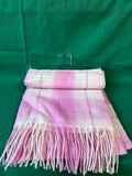 Steve Madden Scarf And Hat Set Pink Plaid