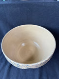 Robinson Ransbottom #305 ~ 12" Blue Sponge ware Mixing Bowl w/Sunset Rim Pattern *Read Description