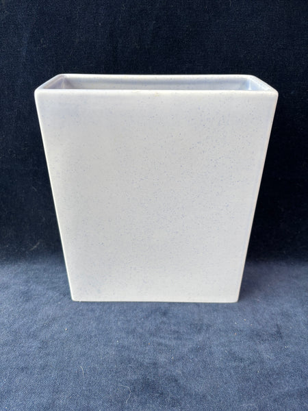 Blue Speckled Rectangular Vase Planter