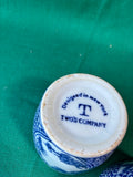 Set Of 3 Blue And White Two’s Company Cachepots
