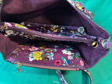 Marc New York Andrew Marc Burgundy Floral Purse W/Wallet And Pouch *Read Description*