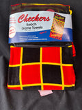 Checkers Beach Game Towel, Unopened