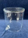Clear Glass Ice Champagne Bucket With Scroll Handles