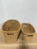 Lot Of 2 Woven Baskets