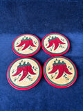 Set Of 4 Southwest Chili Pepper Coasters *Read Description*