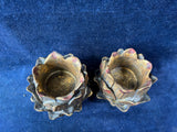 Pair Of Lotus Candle Holders
