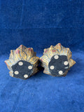 Pair Of Lotus Candle Holders