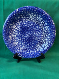 Set Of 2 Roma Blue And White Spongeware Plates