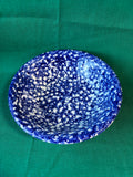 Set Of 2 La Primula Italy Blue Spongeware Splatter Bowls