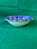 Set Of 2 La Primula Italy Blue Spongeware Splatter Bowls