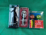 Wine Accessories Lot (3)– Screwpull Corkscrew, Rabbit Waiter’s Corkscrew & Art Glass Bottle Stoppers