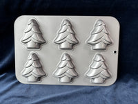 Pair Of Christmas Tree Shaped Baking Pans