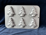 Pair Of Christmas Tree Shaped Baking Pans