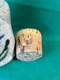 Handmade Studio Pottery Jar W/ Cork Stopper