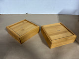 Lot Of Bamboo Organizational Boxes- 5 Pieces *Read Description*
