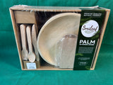 Palm Leaf Disposable Tableware Set, Unopened