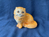 Goebel Porcelain Orange Cat Figurine W. Germany