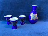 Cobalt Blue Japanese Sake Set 4 PCs