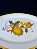 Williams Sonoma Lemon Botanical Citrus Oval Platter