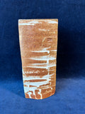 Triangular Earth Tone Pottery Vase