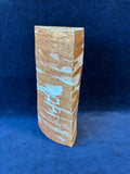 Triangular Earth Tone Pottery Vase