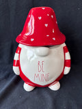 Rae Dunn “Be Mine” Gnome Cookie Jar *Read Description*