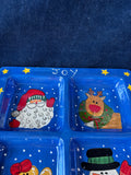 Christmas Serving Appetizer Platter 4 Parts