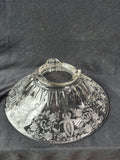 Clear Glass Etched 3-footed Centerpiece Bowl