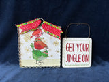 Lot Of Christmas Hanging Signs