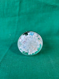 Maude And Bob St. Clair Art Glass Floral Paperweight