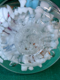 Maude And Bob St. Clair Art Glass Floral Paperweight