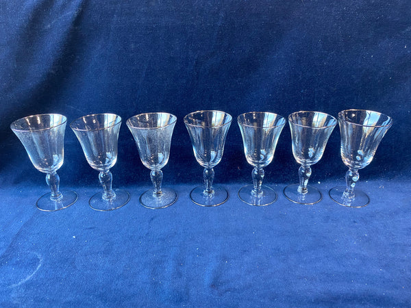 Set Of 7 Wine Glasses