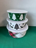 Martha Stewart Christmas Nesting Bowls with Lids – Set of 3