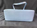 Longchamp Shop It Blue Gray Leather Tote Bag W/ Dust Bag