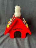 Snoopy Christmas Ceramic Cookie Jar *Read Description*